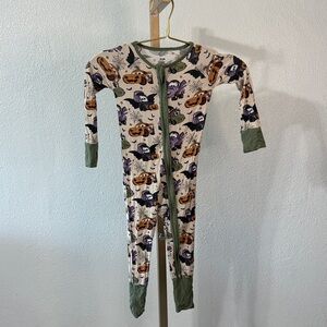 Cars Halloween bamboo Footie Pajamas- double zip- Size 18-24M